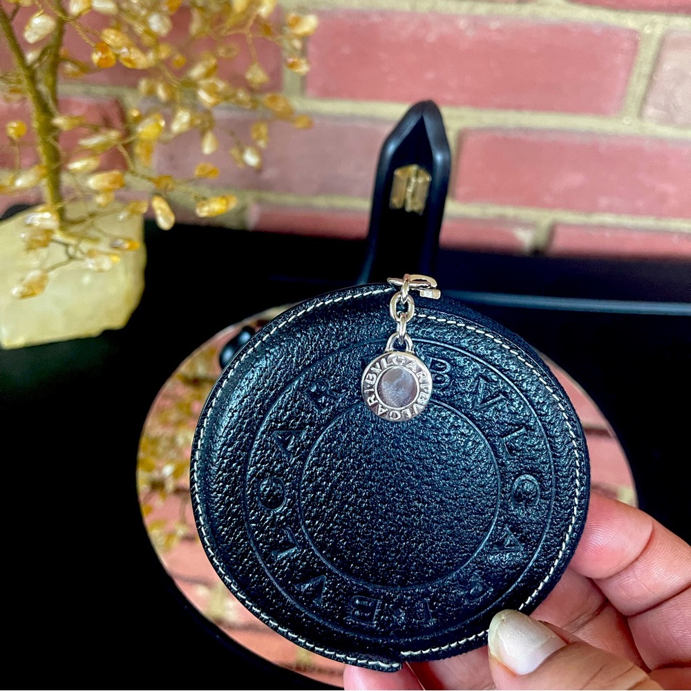 🔥 BVLGARI 🔥LEATHER🔥COIN 🔥PURSE 🔥
